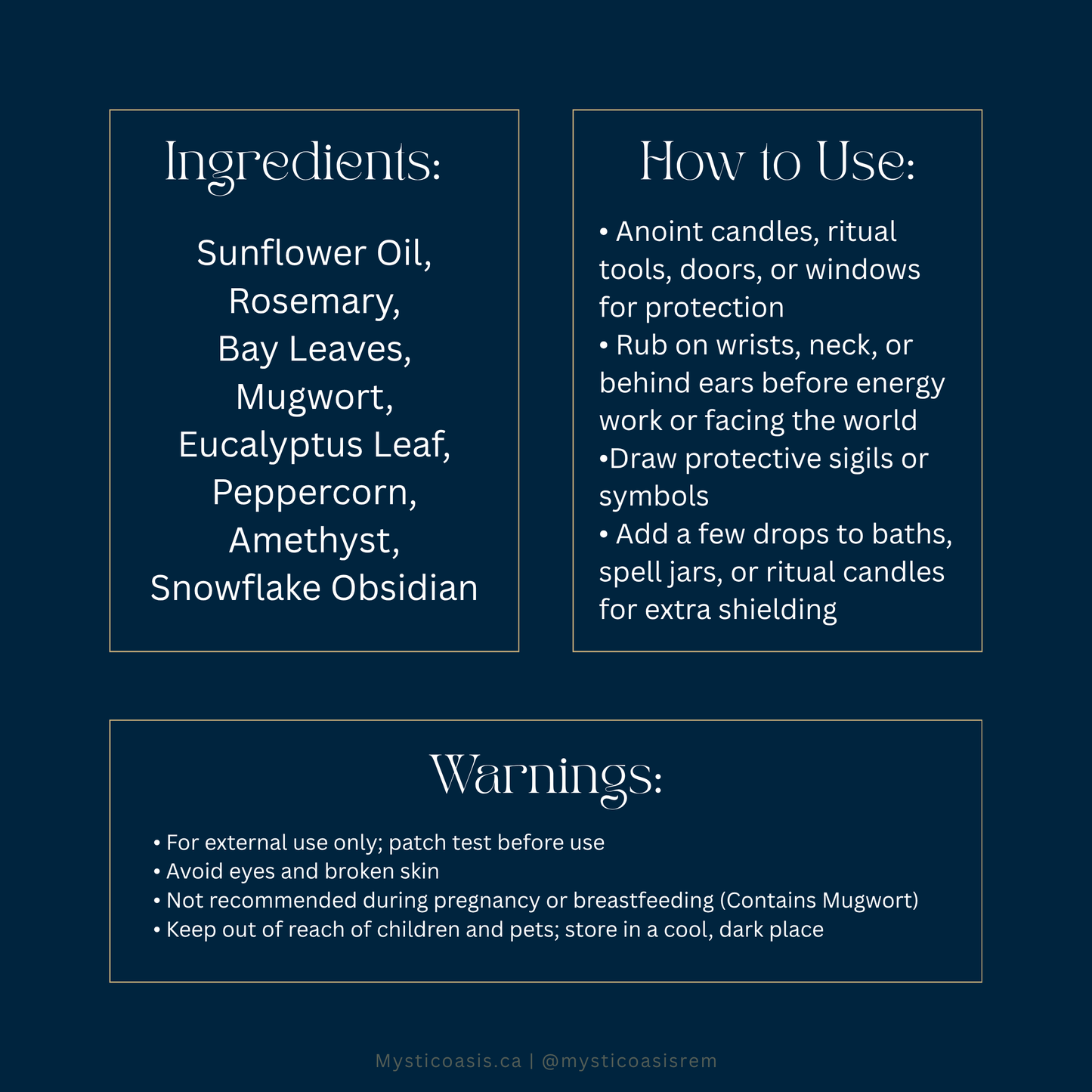 Sacred Shield - Ritual Oil