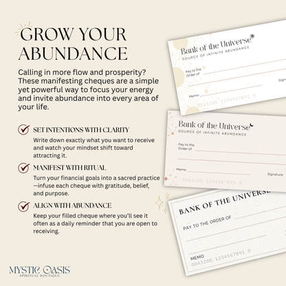 Manifestation Cheques Set